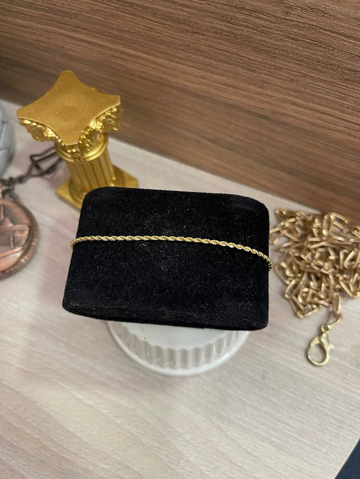 PULSERA LAZO 1.7MM 20CM ORO LAMINADO