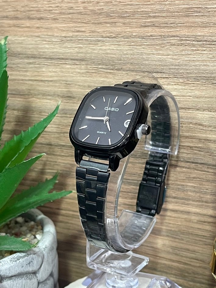 RELOJ CASIO DAMA TODO NEGRO