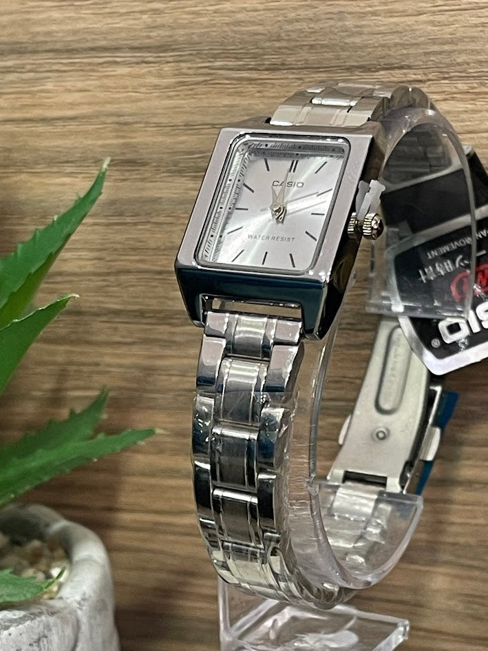 RELOJ CASIO DAMA PLATEADO