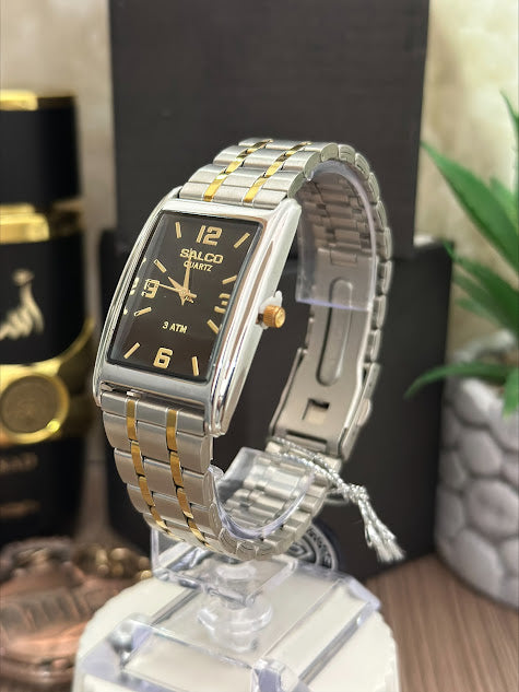 SALCO CABALLERO CUADRADO BICOLOR FONDO NEGRO