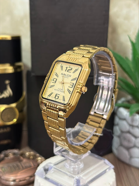 SALCO CABALLERO CUADRADO DORADO ESFERA DORADA