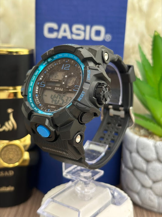 SPOR DIGITAL NEGRO ACCESORIOS AZUL