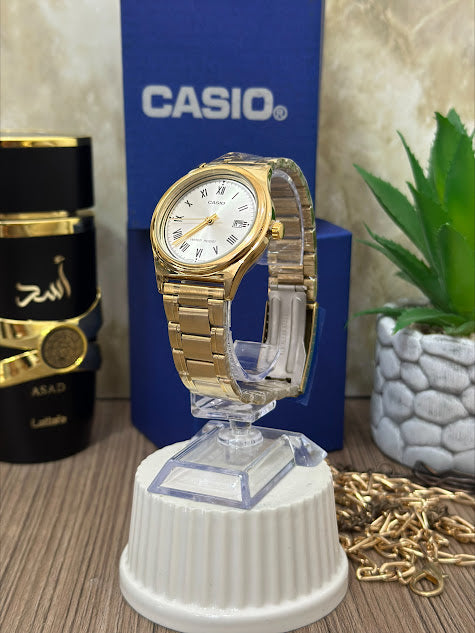 CASIO ORIGINAL DORADO ESFERA PLATEADA