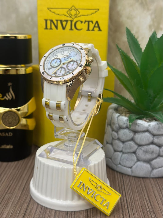 INVICTA MANILLA SILICONA BLANCA ANGEL