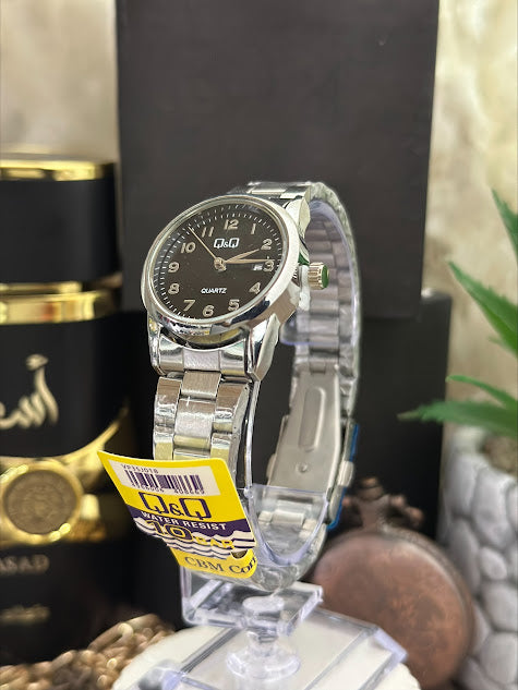 QYQ DAMA PLATEADO ESFERA NEGRA CON NUMEROS