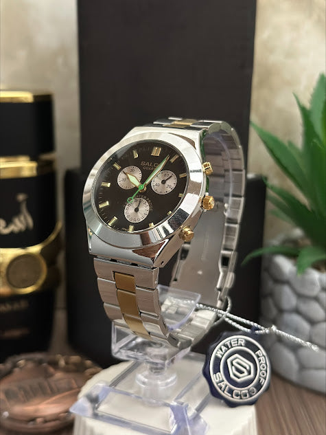 SALCO CABALLERO REDONDO BICOLOR ESFERA NEGRA TRES AROS