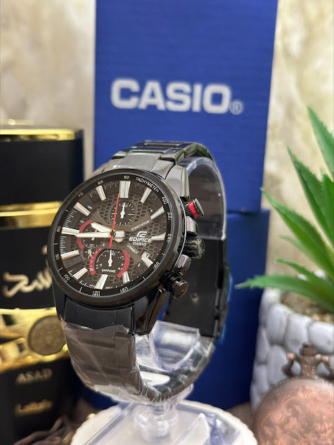 Casio Edifice Negro Esfera Negra